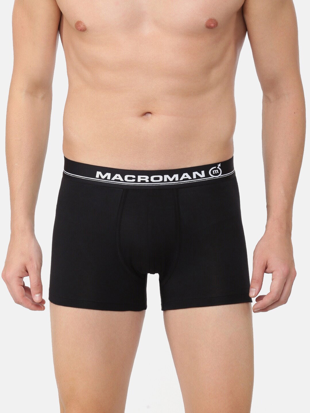 

Macroman M-Series Men Moisture Wicking Trunk, Black