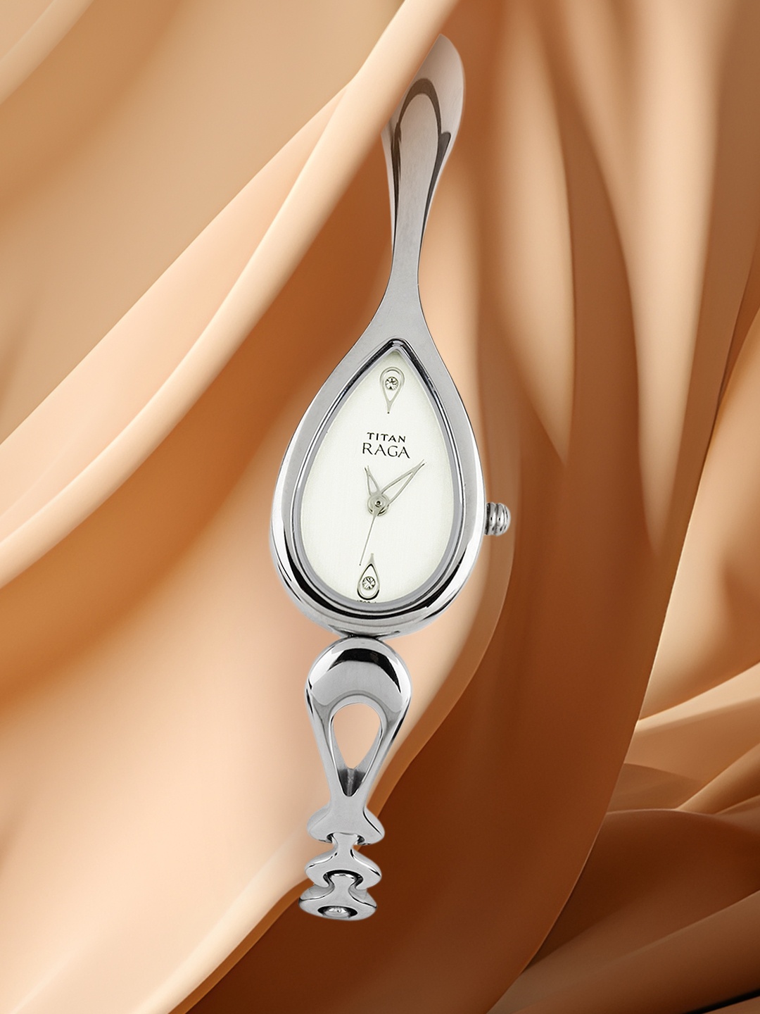 

Titan Raga Women Silver-Toned Dial Watch NE2400SM01
