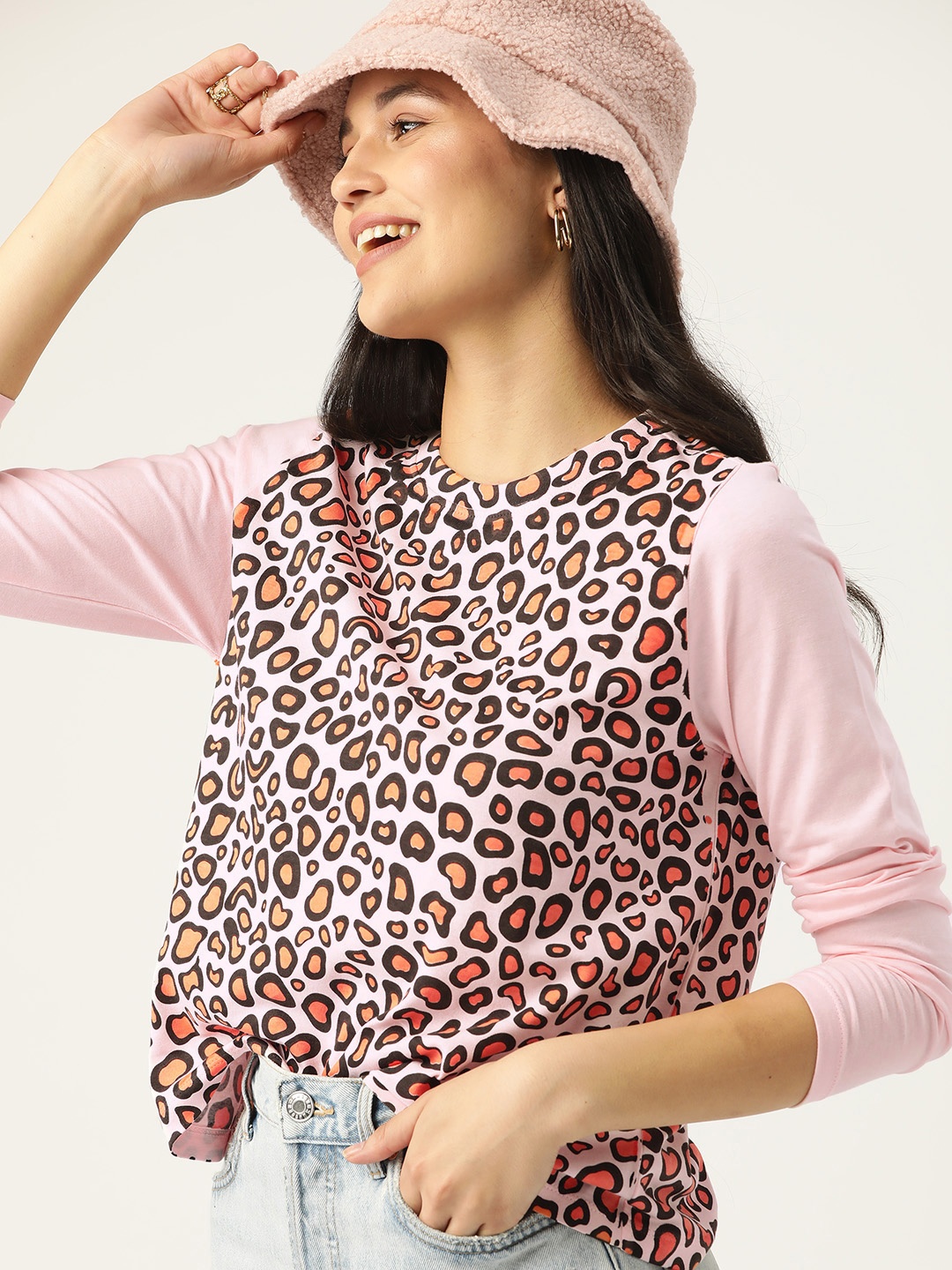 

DressBerry Animal Printed T-shirt, Pink