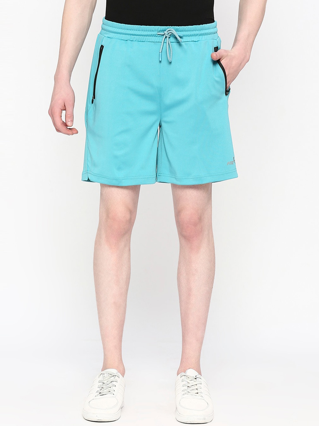 

FiTZ Men Slim Fit Regular Shorts, Blue
