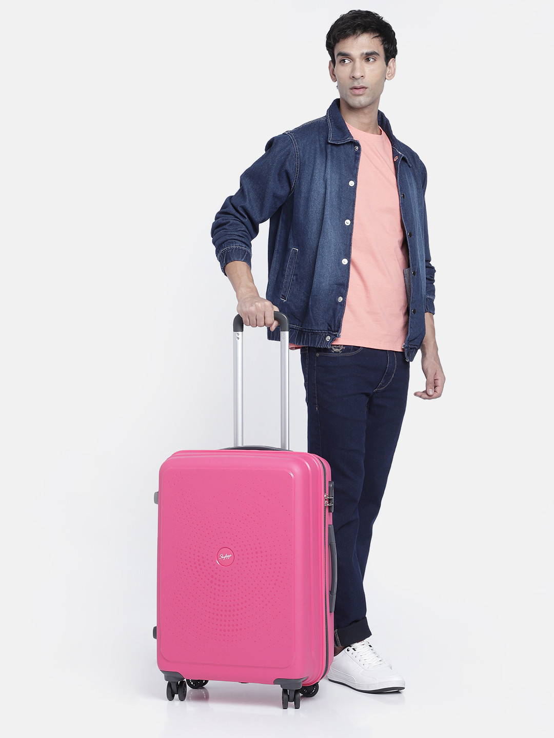 

Skybags Zap 66 Medium Hard Trolley Suitcase, Pink