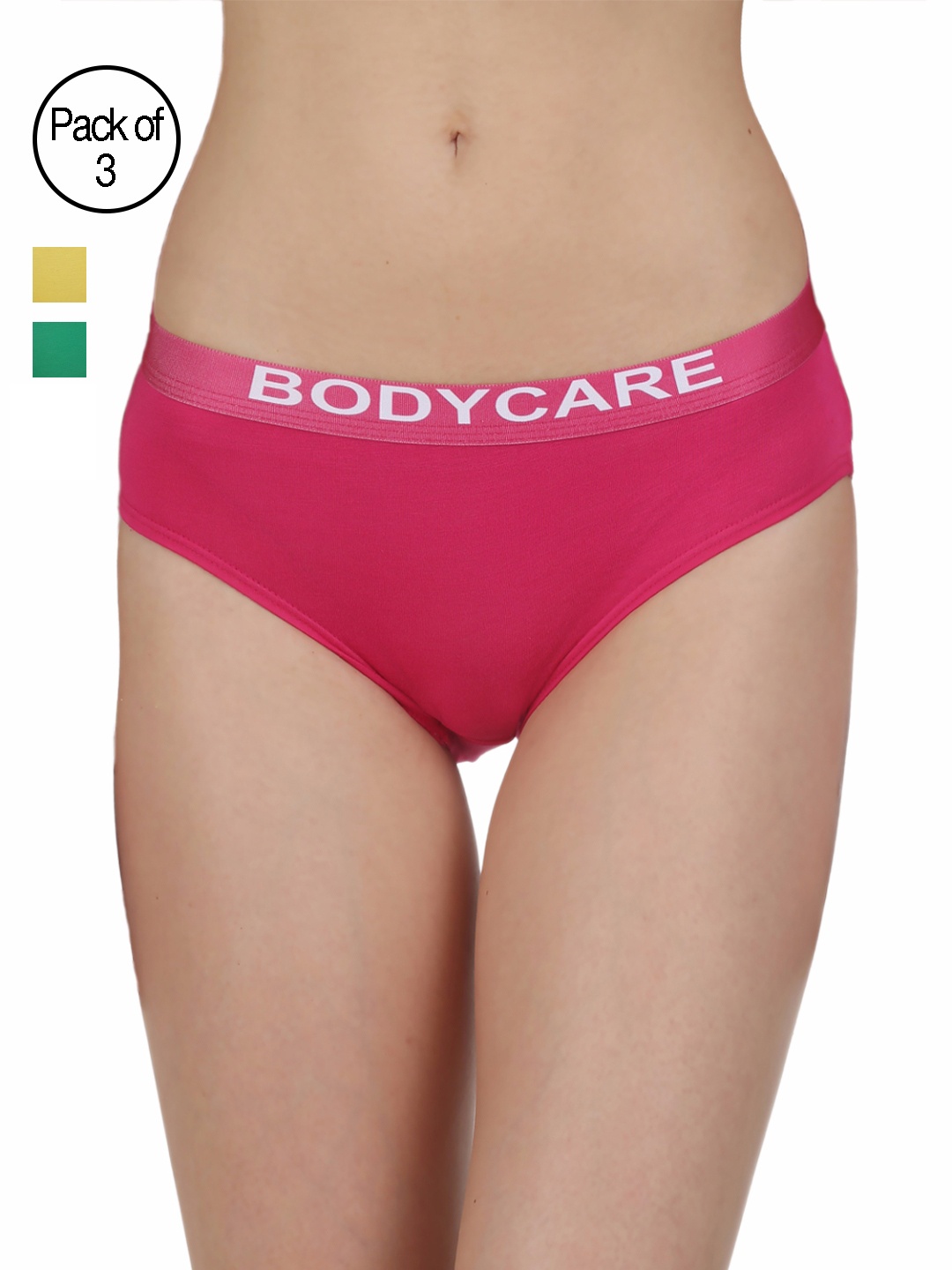

Bodycare Pack of 3 Assorted Bikini Briefs 79, Multi