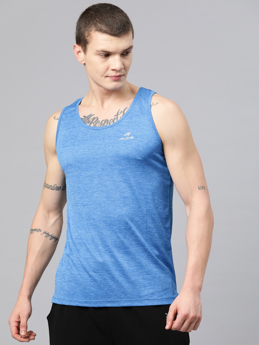 

Alcis Men Anti Static Slim Fit T-shirt, Blue