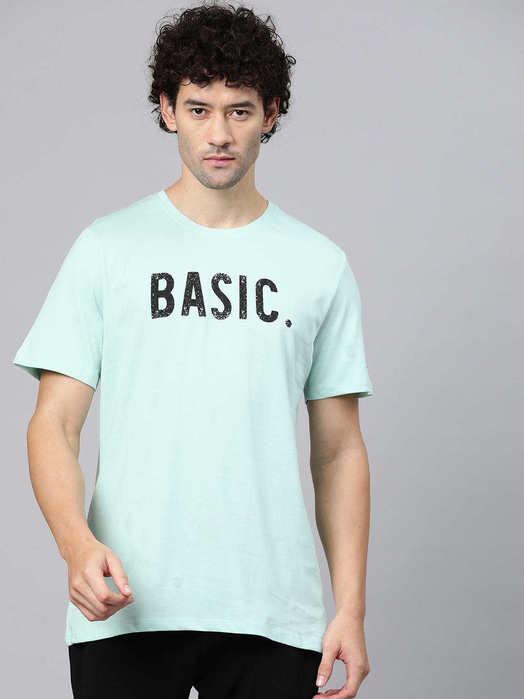 

Alcis Men Typography Printed Anti Static T-shirt, Sea green