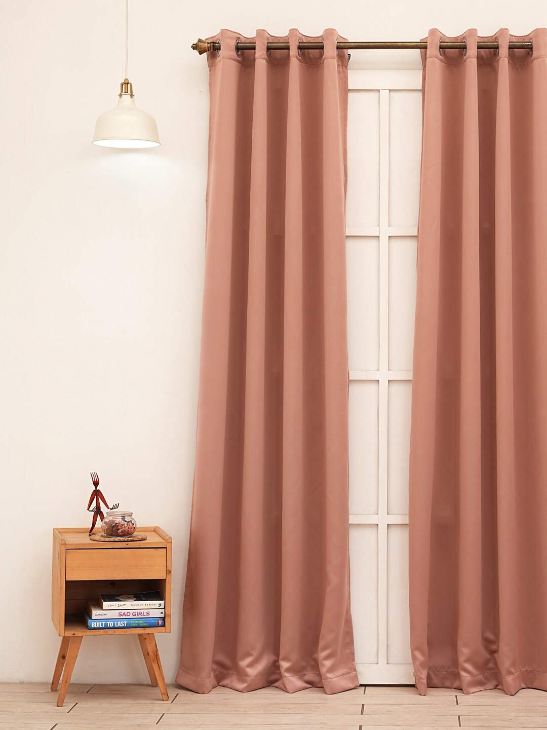 

Ariana Pink 1 Pieces Black Out Door Curtain