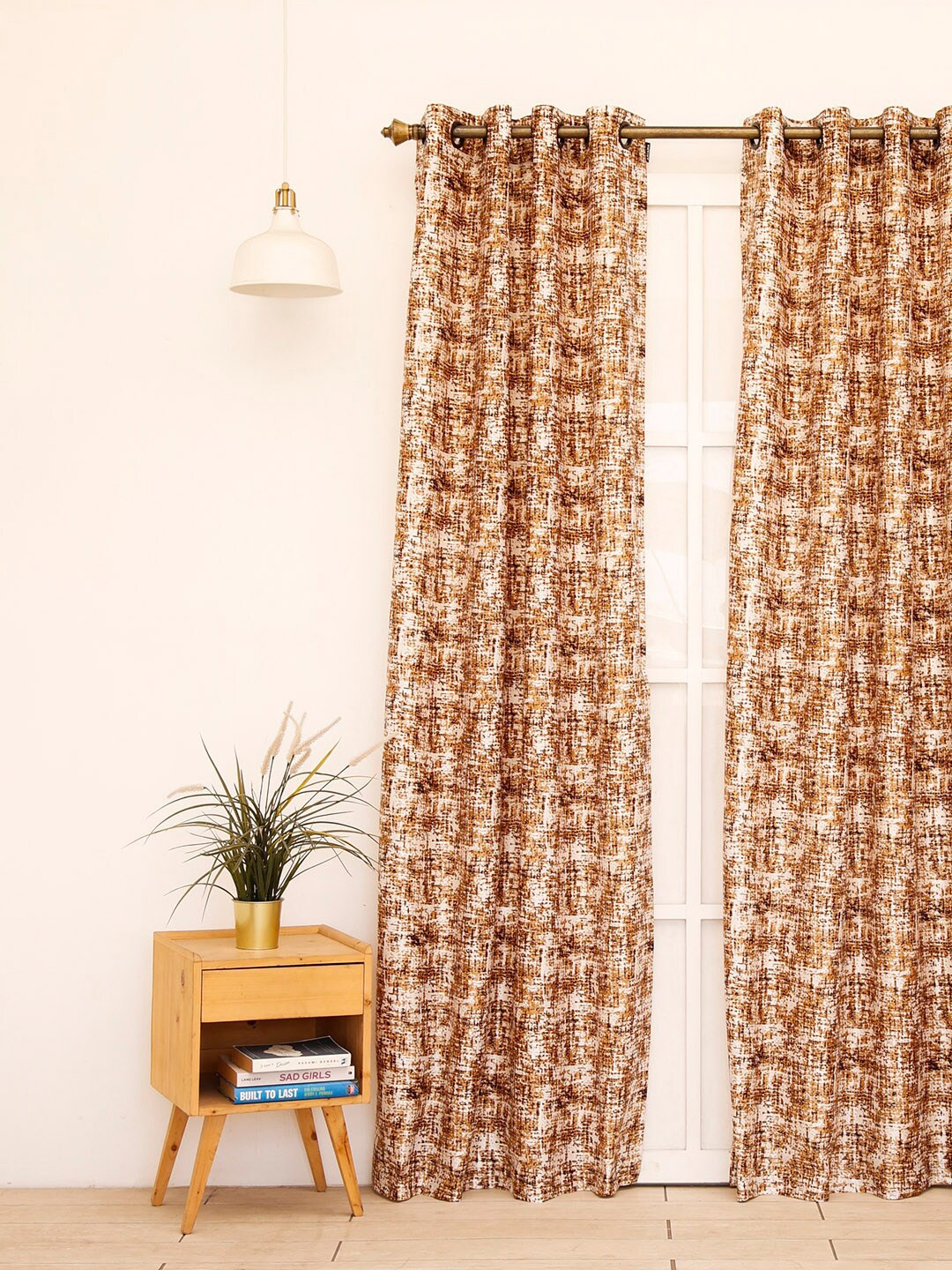 

Ariana Brown Alava Abstract Design Long Door Curtain