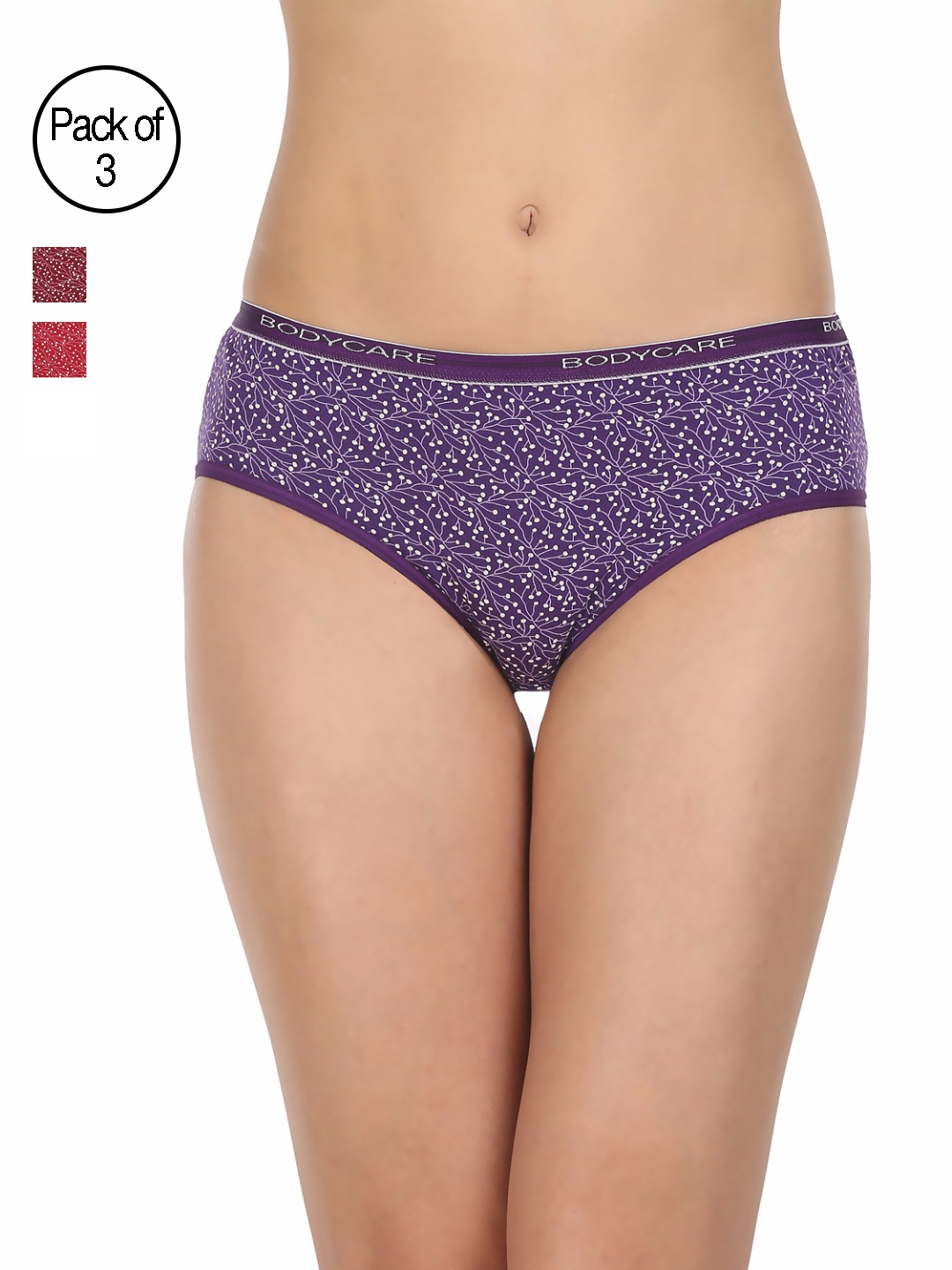

Bodycare Pack of 3 Assorted Briefs 8200, Multi