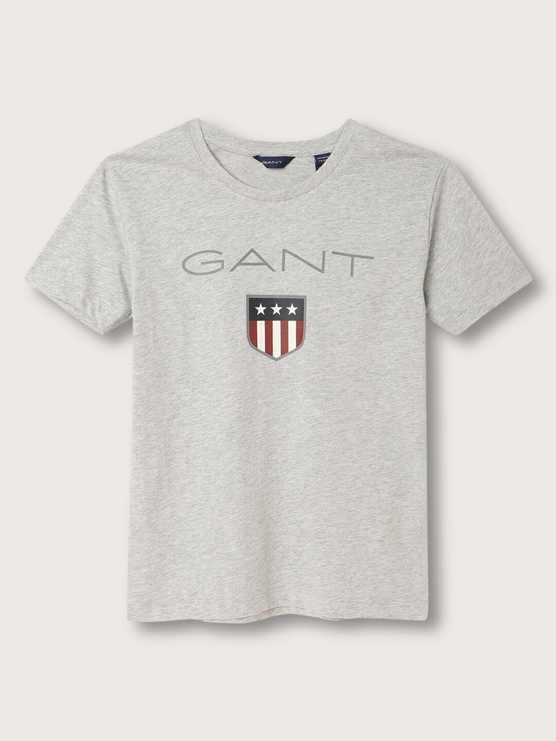 

GANT Boys Typography Printed Cotton T-shirt, Grey