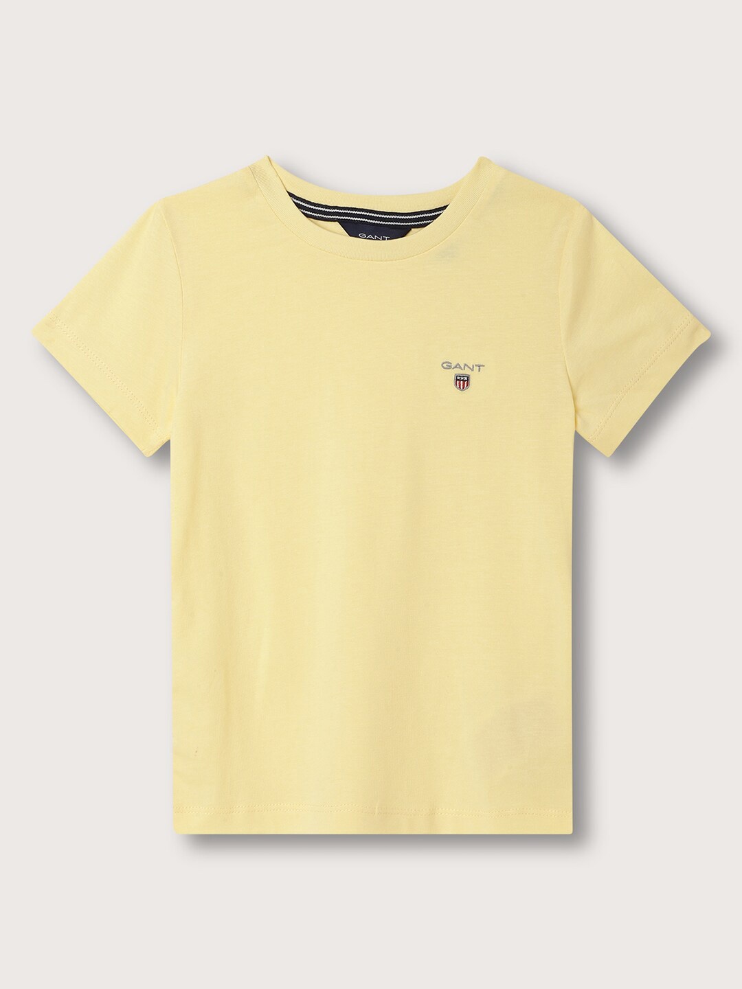 

GANT Boys Round Neck Cotton T-shirt, Yellow