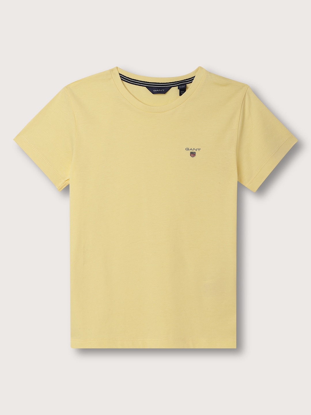 

GANT Boys Round Neck Short Sleeves Cotton T-shirt, Yellow