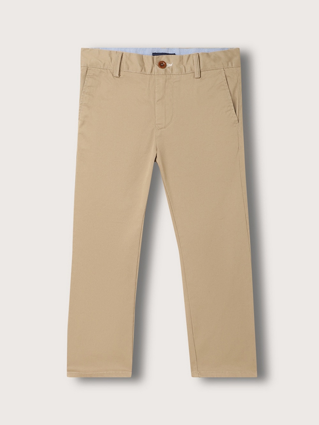 

GANT Boys Mid Rise Cotton Chinos Trousers, Beige