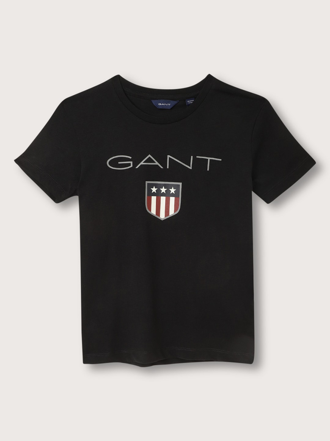 

GANT Boys Typography Printed Cotton T-shirt, Black