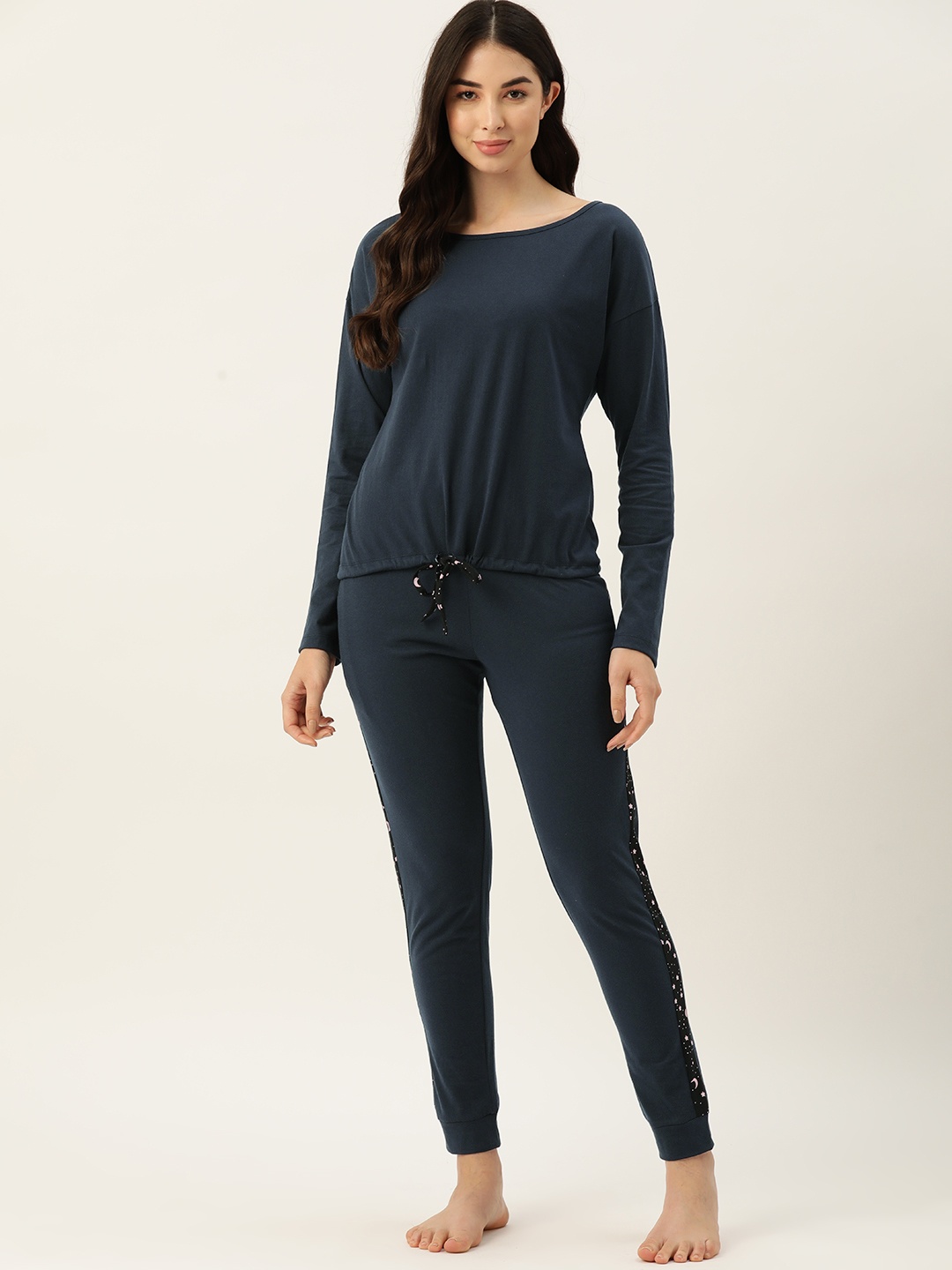 

ETC Women Navy Blue Night suit