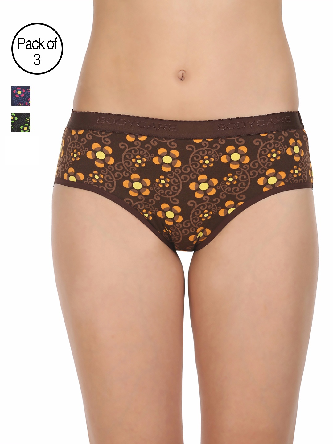 

Bodycare Pack of 3 Assorted Briefs 18013, Multi