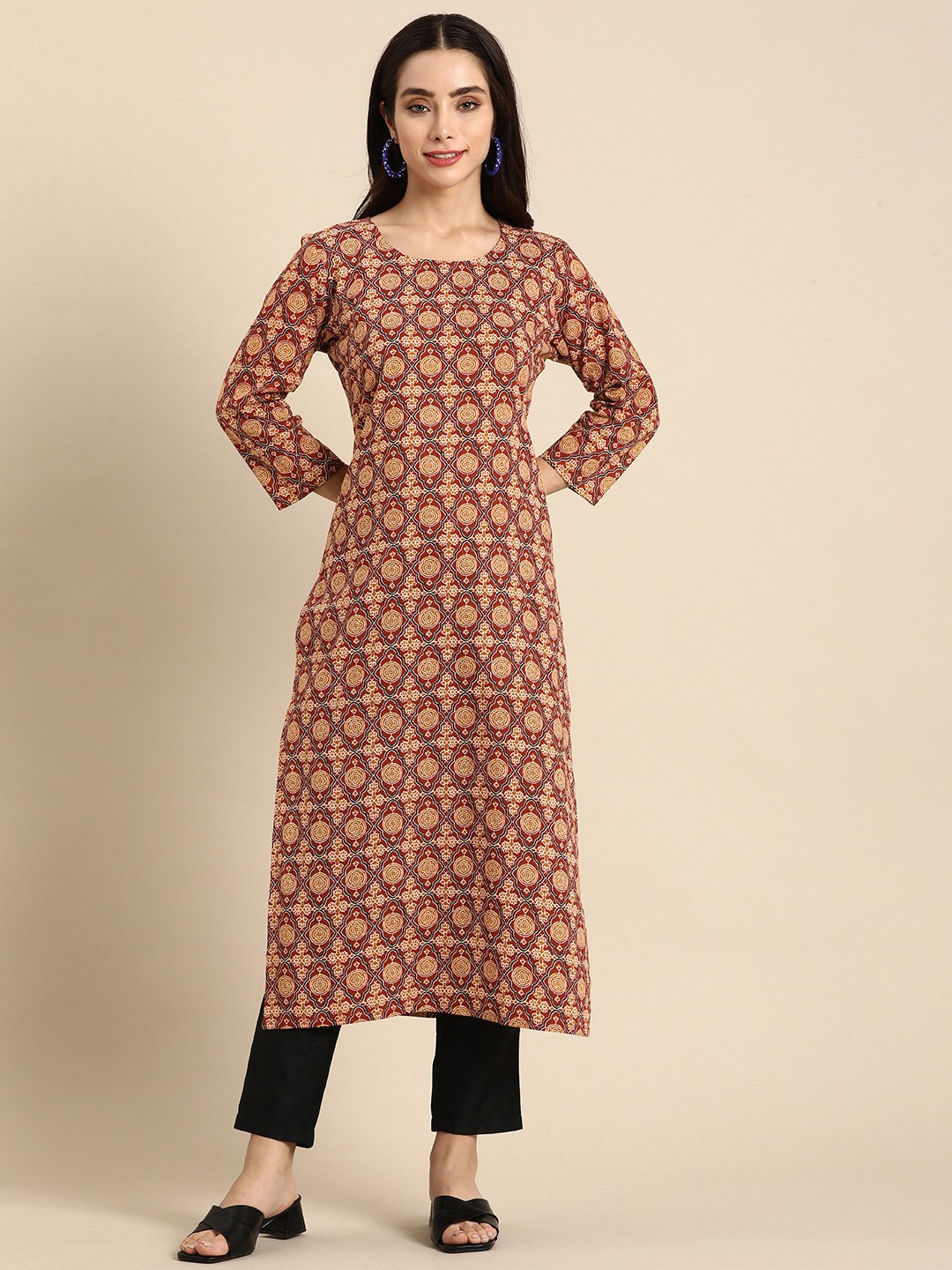 

Anouk Women Ethnic Motifs Printed Kurta, Multi