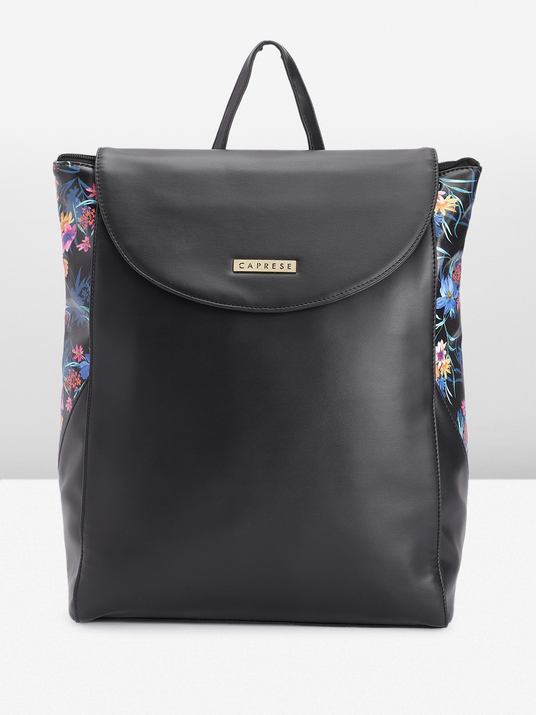 

Caprese Women Solid Backpack, Black