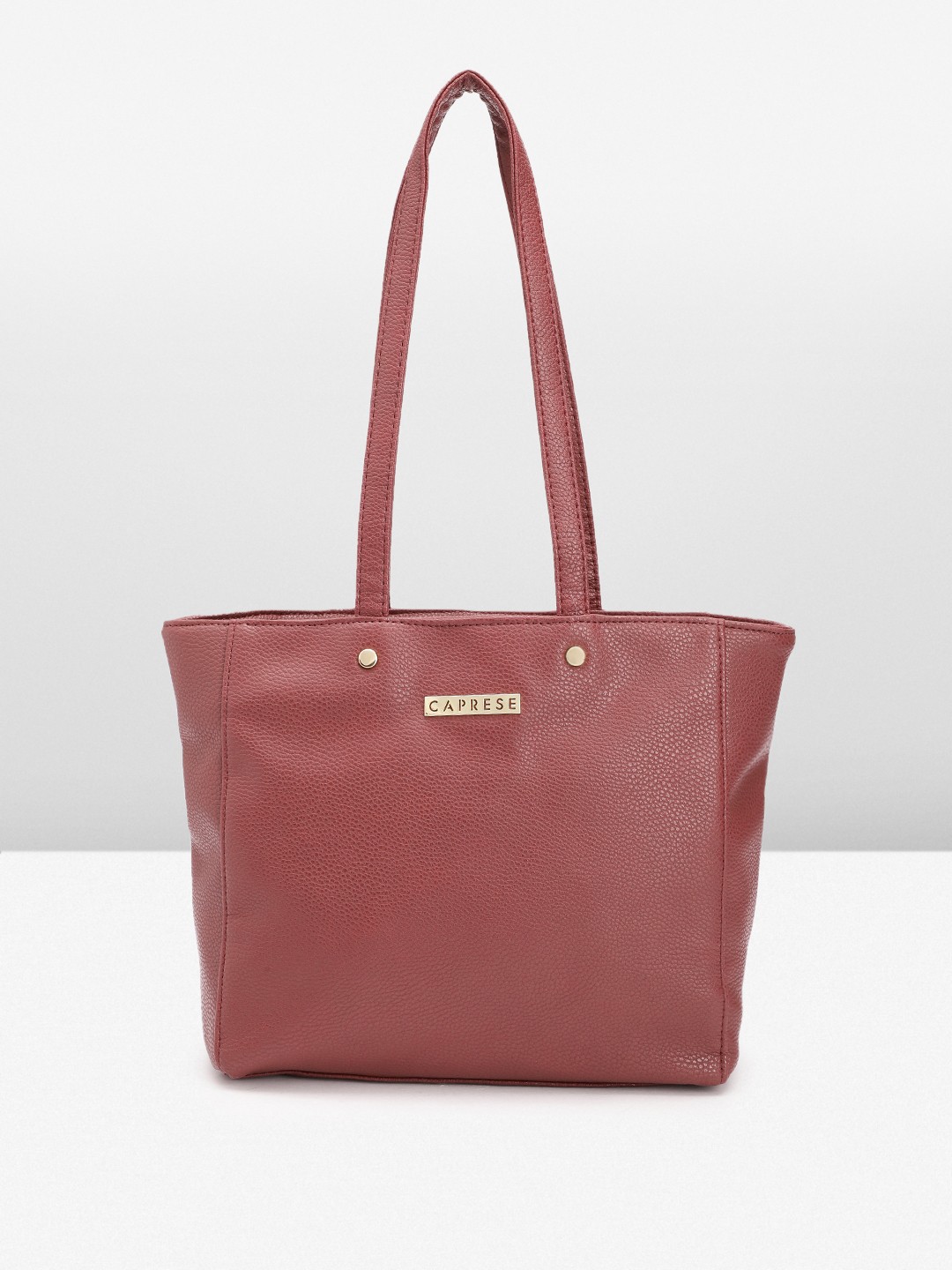 

Caprese Textured Shoulder Bag, Burgundy