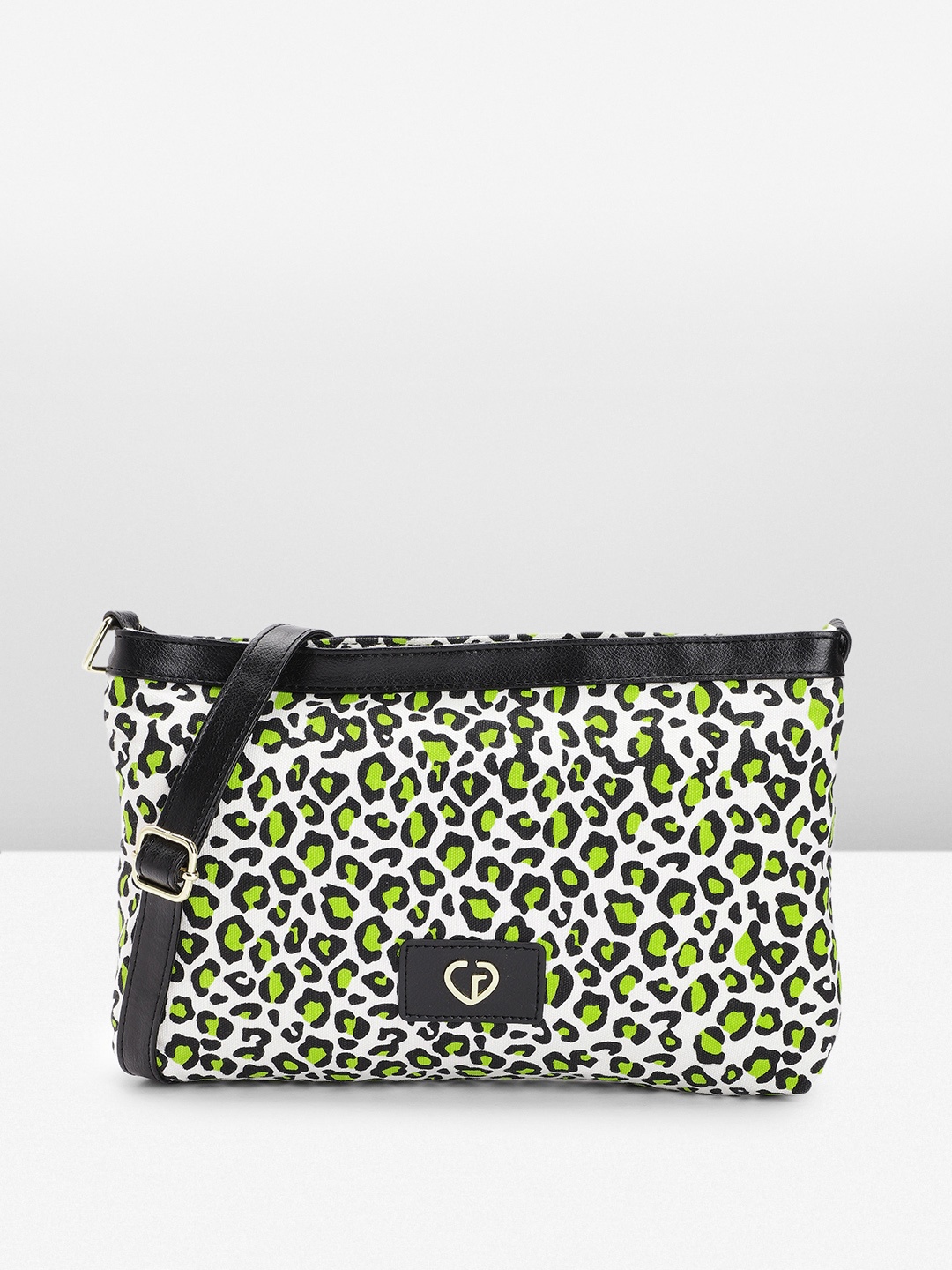 

Caprese Women Printed Sling Bag, Green