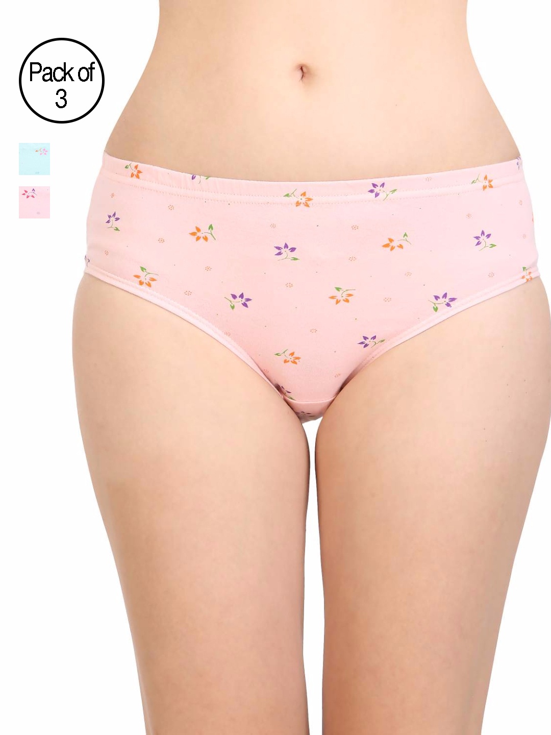 

Bodycare Pack of 3 Assorted Briefs 3600-D, Multi