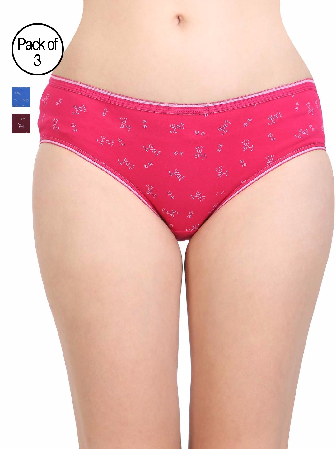 

Bodycare Pack of 3 Assorted Briefs 400-D, Multi