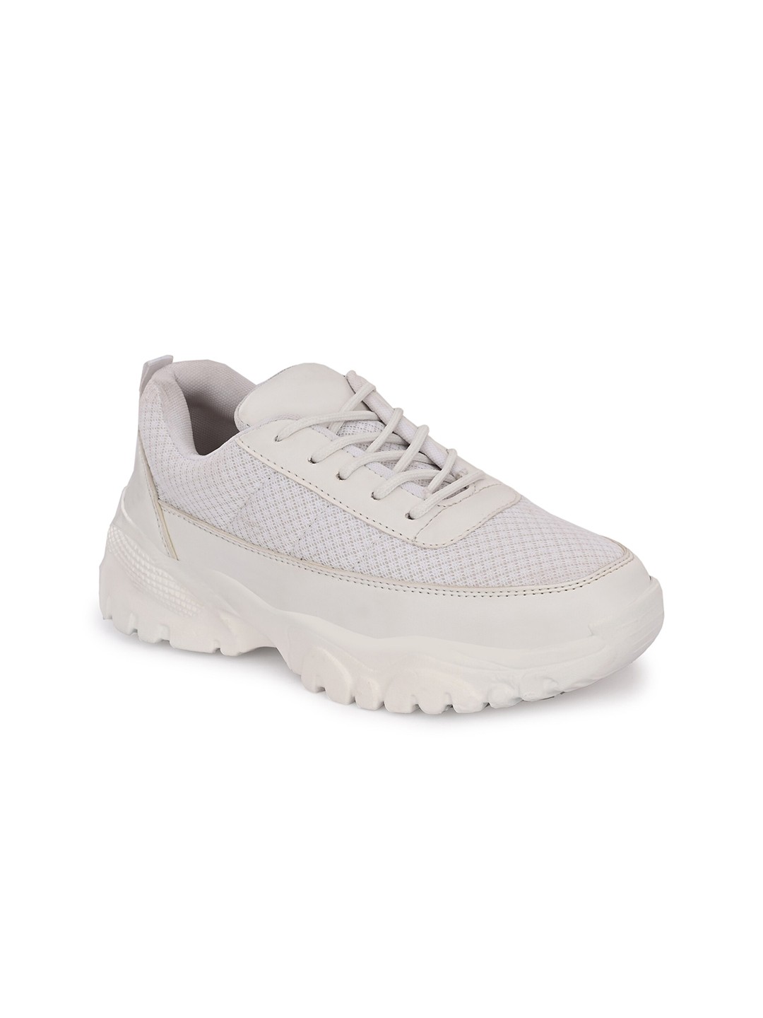 

The Roadster Lifestyle Co. Women White Woven Design Sneakers