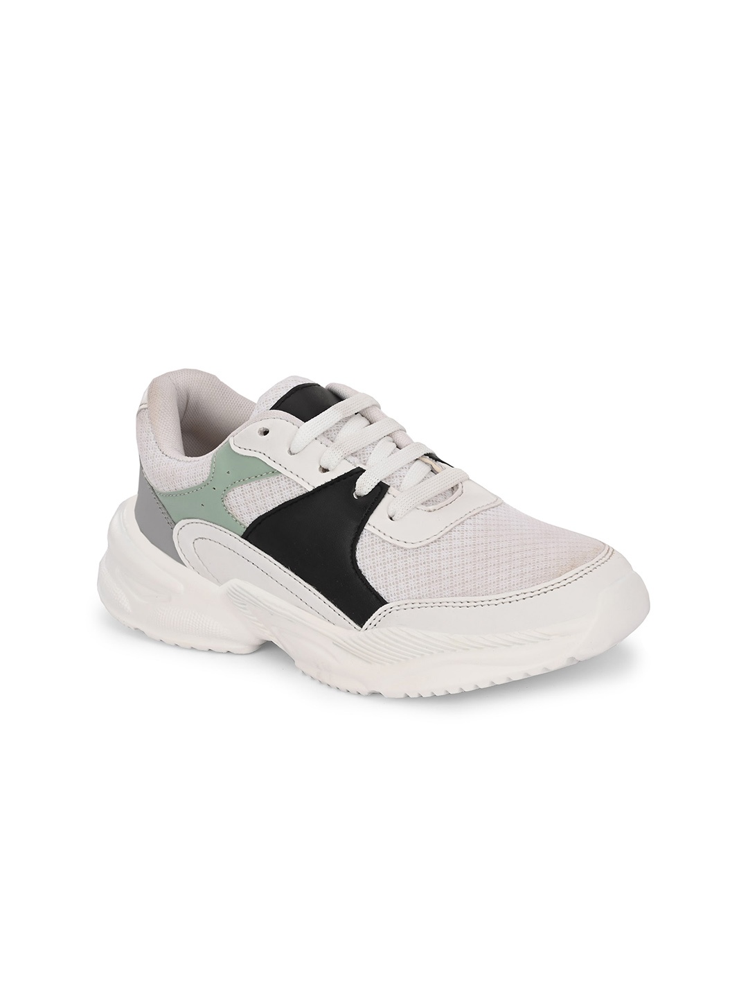 

The Roadster Lifestyle Co. Women White And Black Colourblocked Sneakers