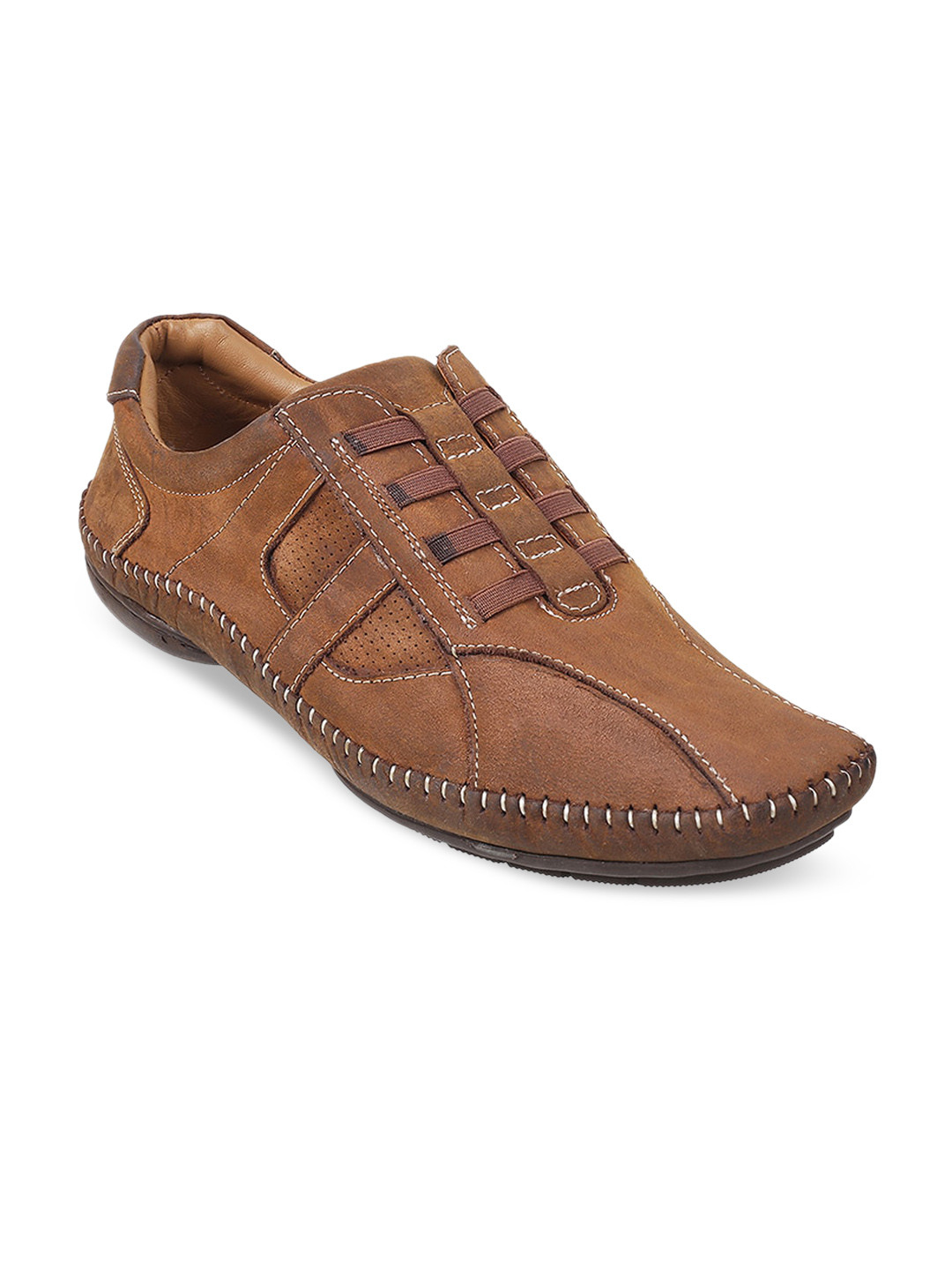 

Metro Men Perforated Slip-On Sneakers, Tan