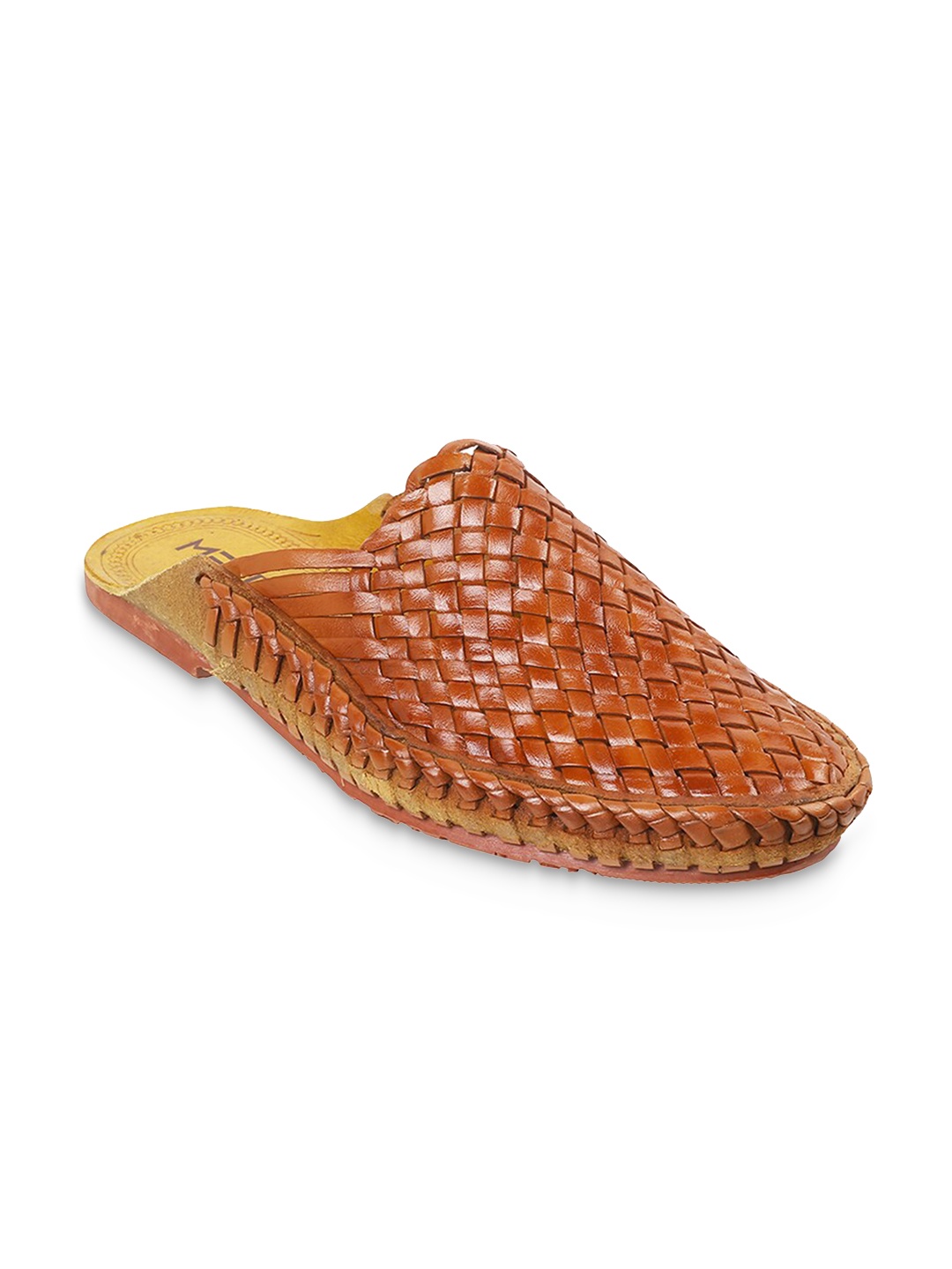 

Metro Men Braided Leather Shoe-Style Sandals, Tan