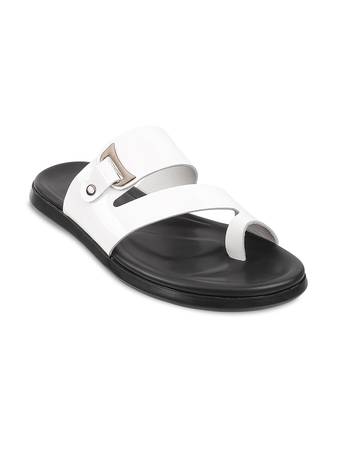 

Metro Men Open One Toe Comfort Sandals, White