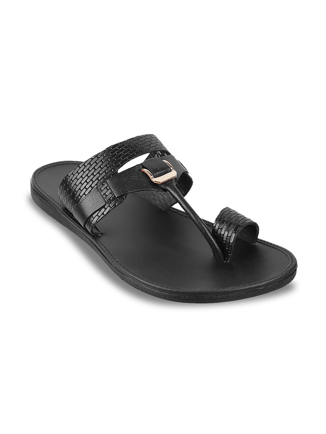 

Metro Men Textured Leather Comfort Sandals, Black