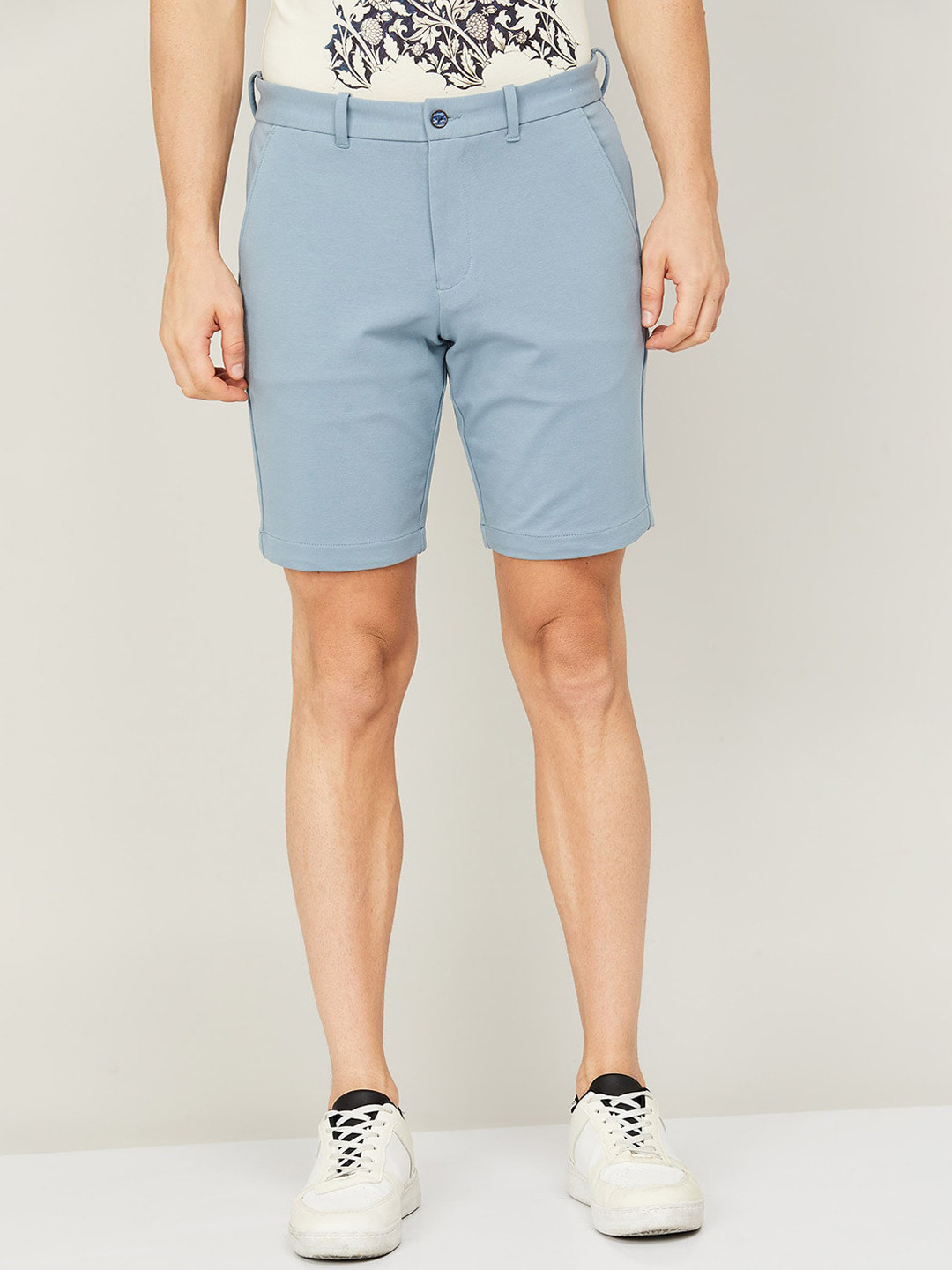 

CODE by Lifestyle Men Mid-Rise Above Knee Shorts, Blue