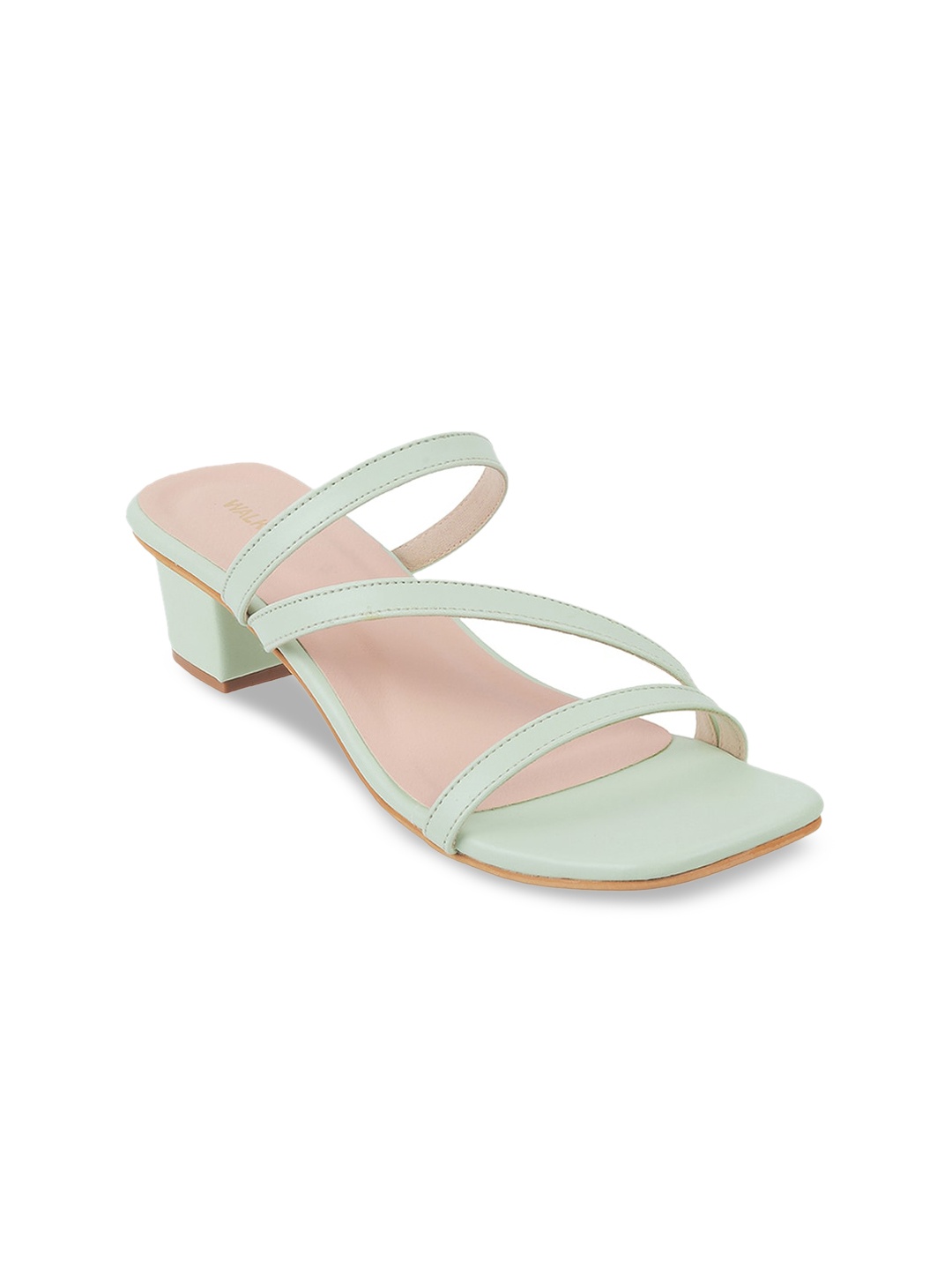 

WALKWAY by Metro Open Toe Block Heels, Sea green