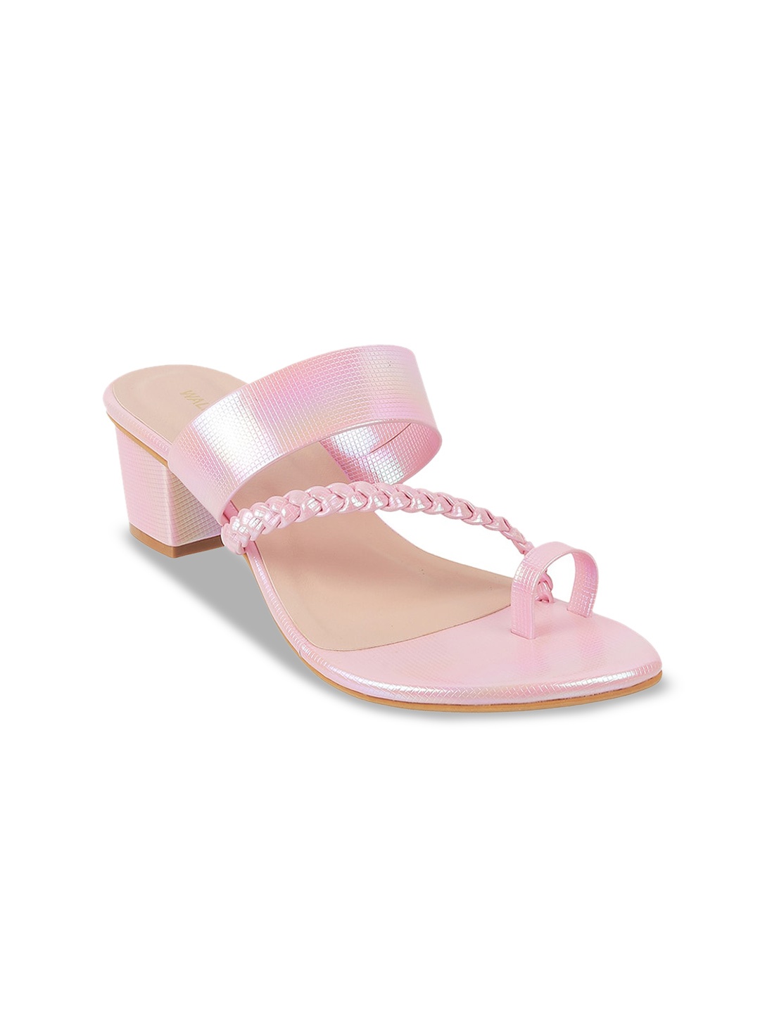 

WALKWAY by Metro Open One Toe Braided Block Heels, Pink