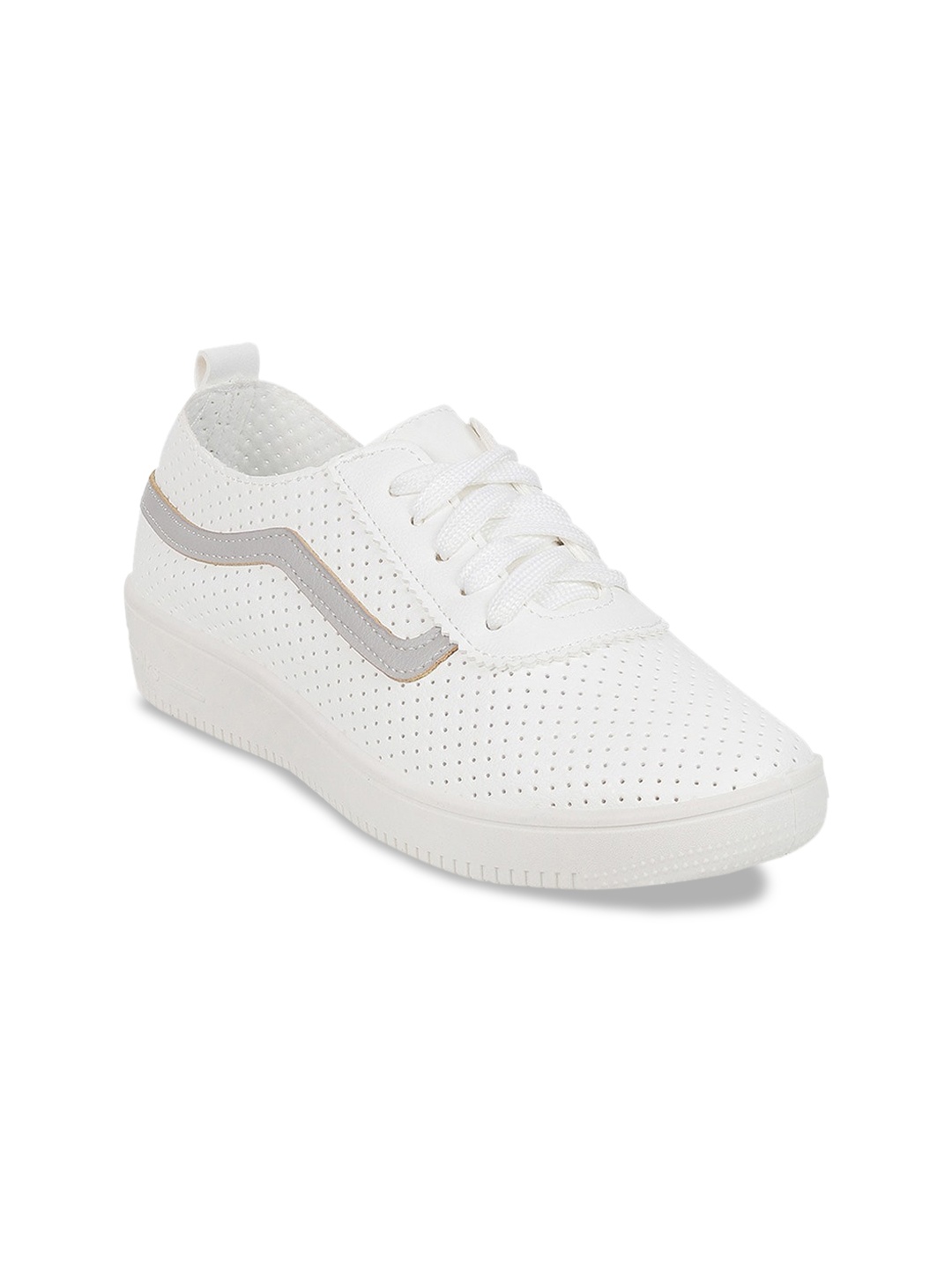 

WALKWAY by Metro Women Perforations Basics Sneakers, White