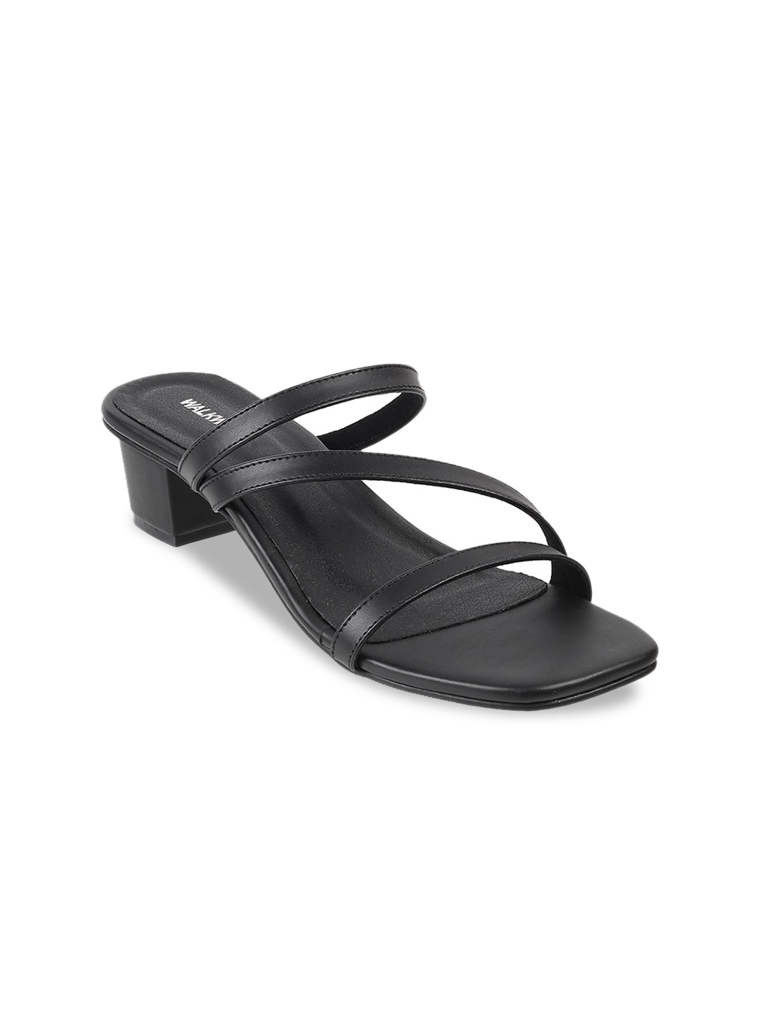 

WALKWAY by Metro Textured Strappy Block Heels, Black