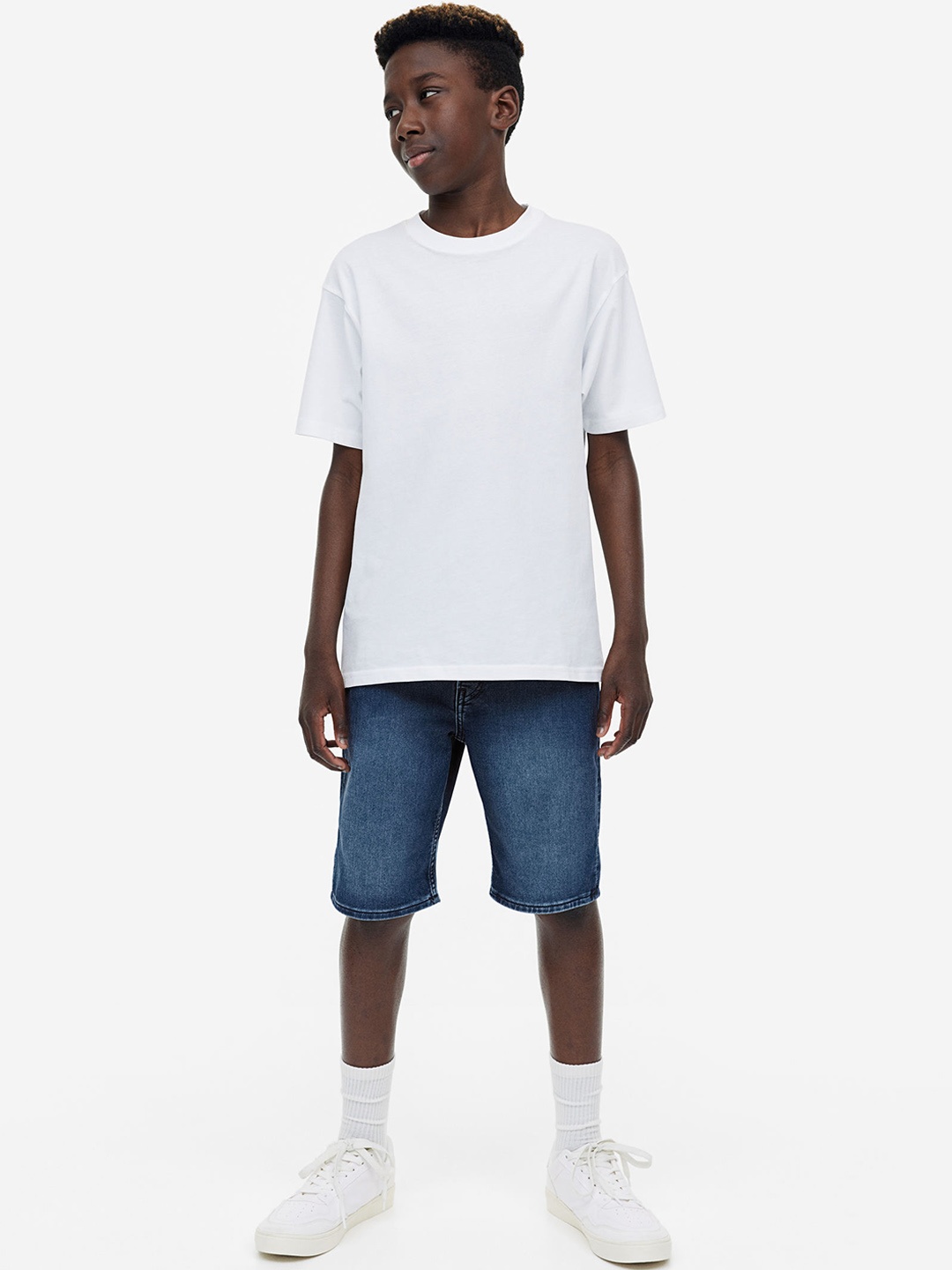 

H&M Boys Super Soft Slim Fit Shorts, Blue