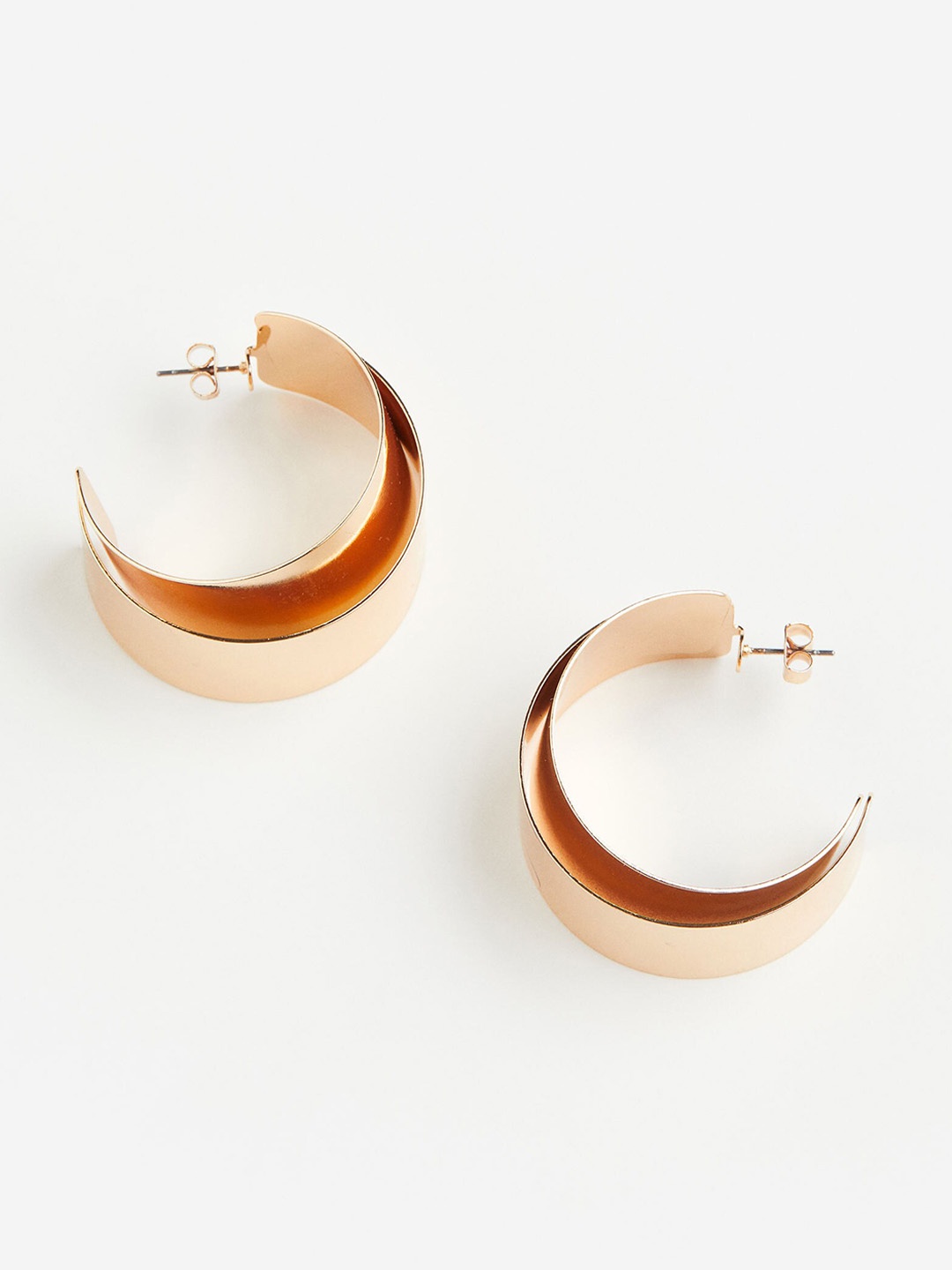 

H&M Double-Layered Hoop Earrings, Gold