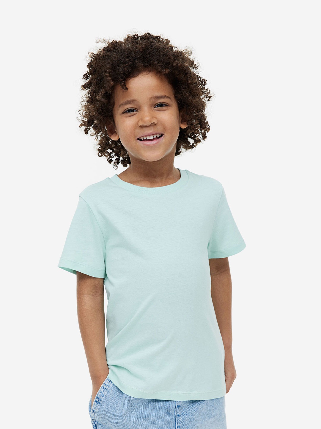 

H&M Boys 10-Pack Pure Cotton T-shirts, Blue