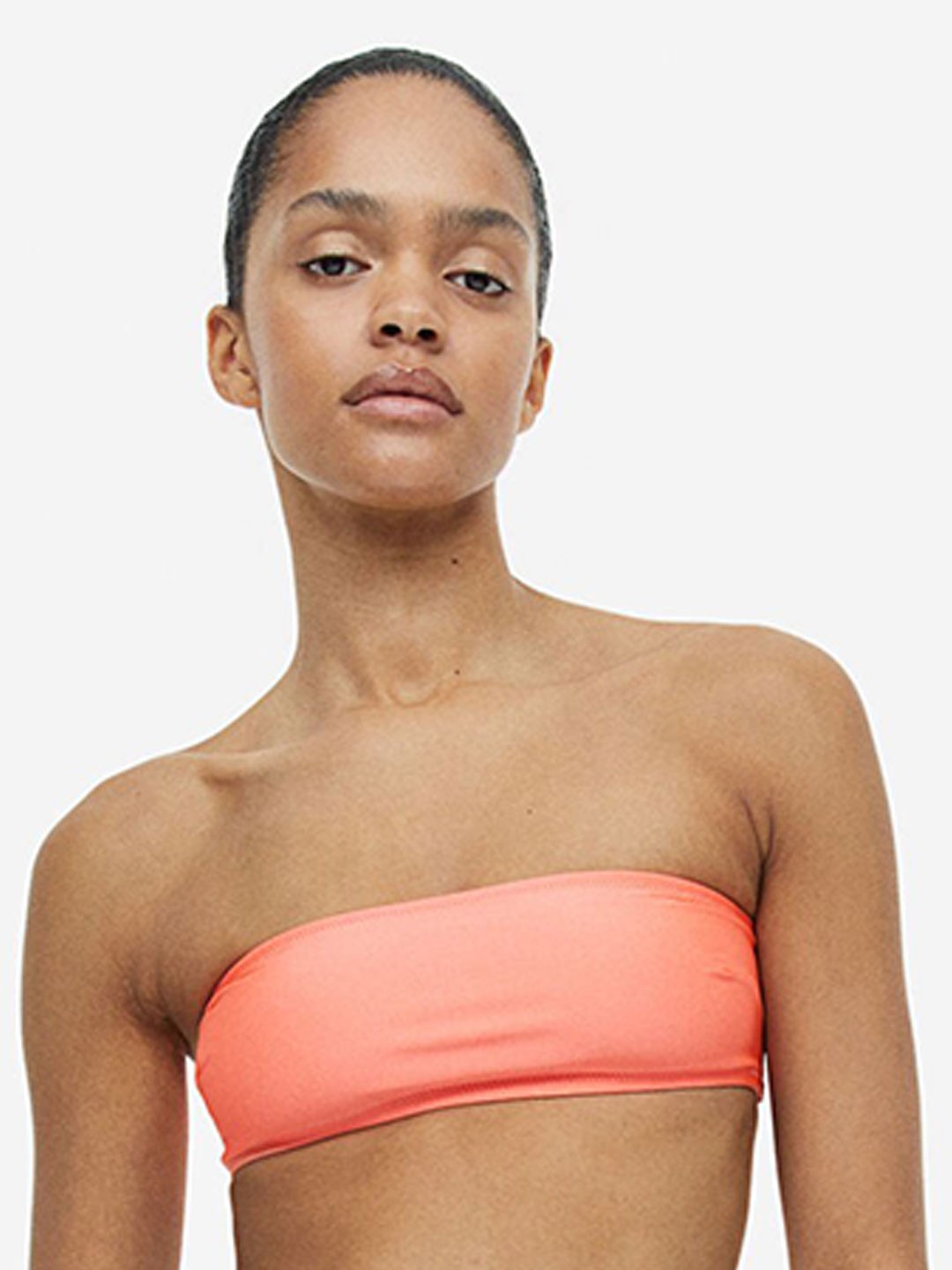 

H&M Padded Bandeau Bikini Top, Orange