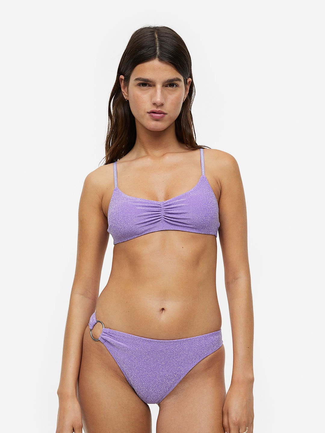 

H&M Padded Bikini Top, Purple