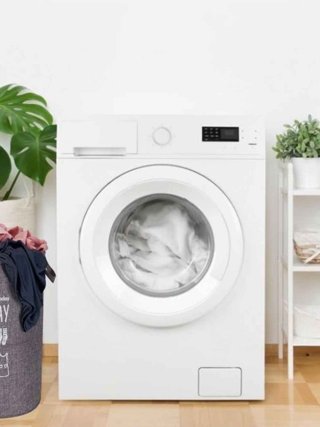 

Black gold Grey & White Printed Foldable Laundry Bag