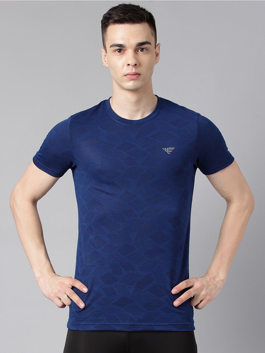 

Woods Self Design Training or Gym T-shirt, Blue