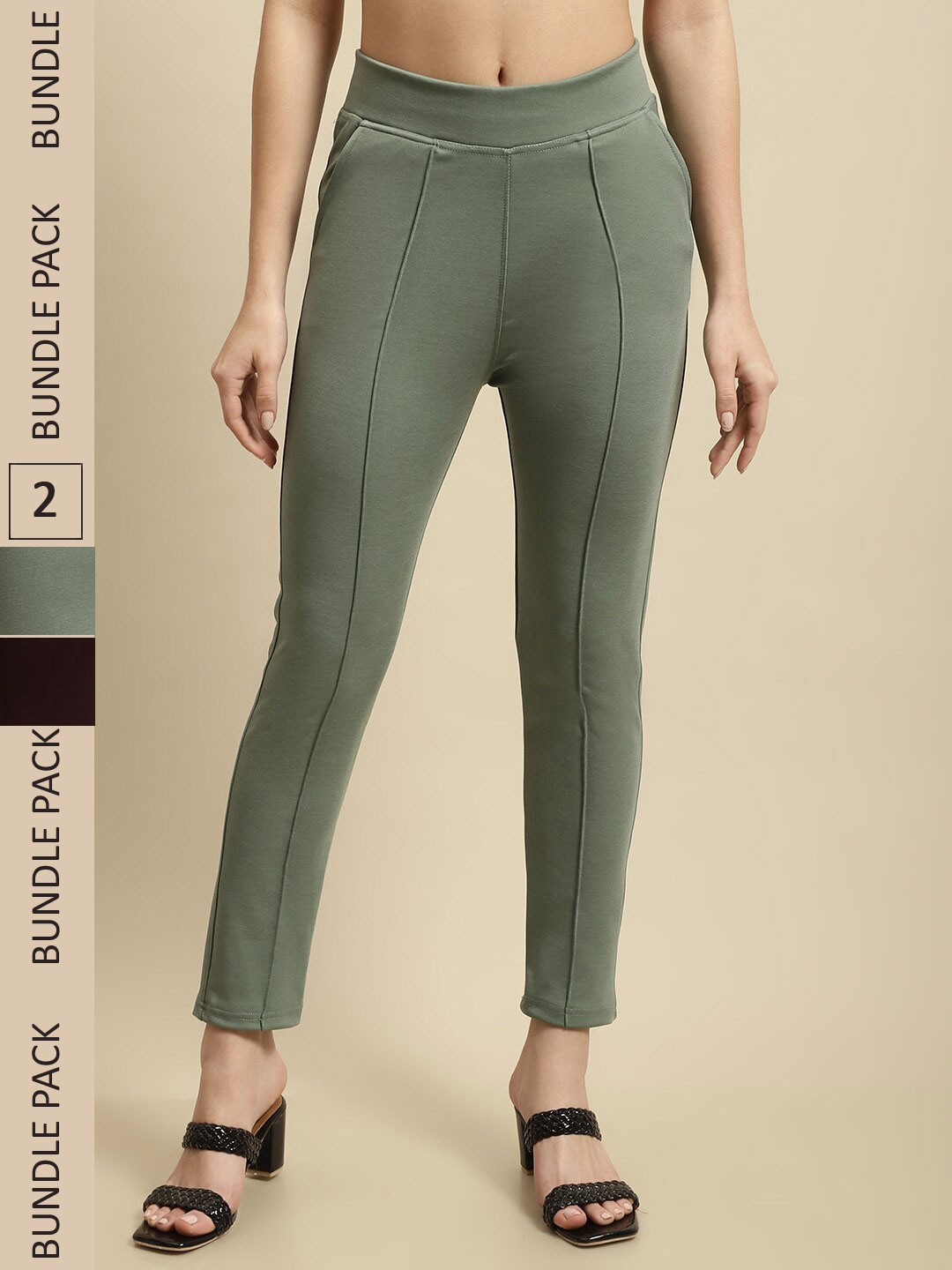 

TAG 7 Pack Of 2 Skinny-Fit Jeggings, Green