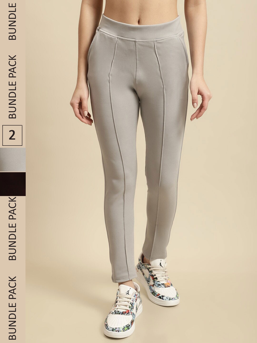 

TAG 7 Pack Of 2 Skinny Fit Jeggings, Grey