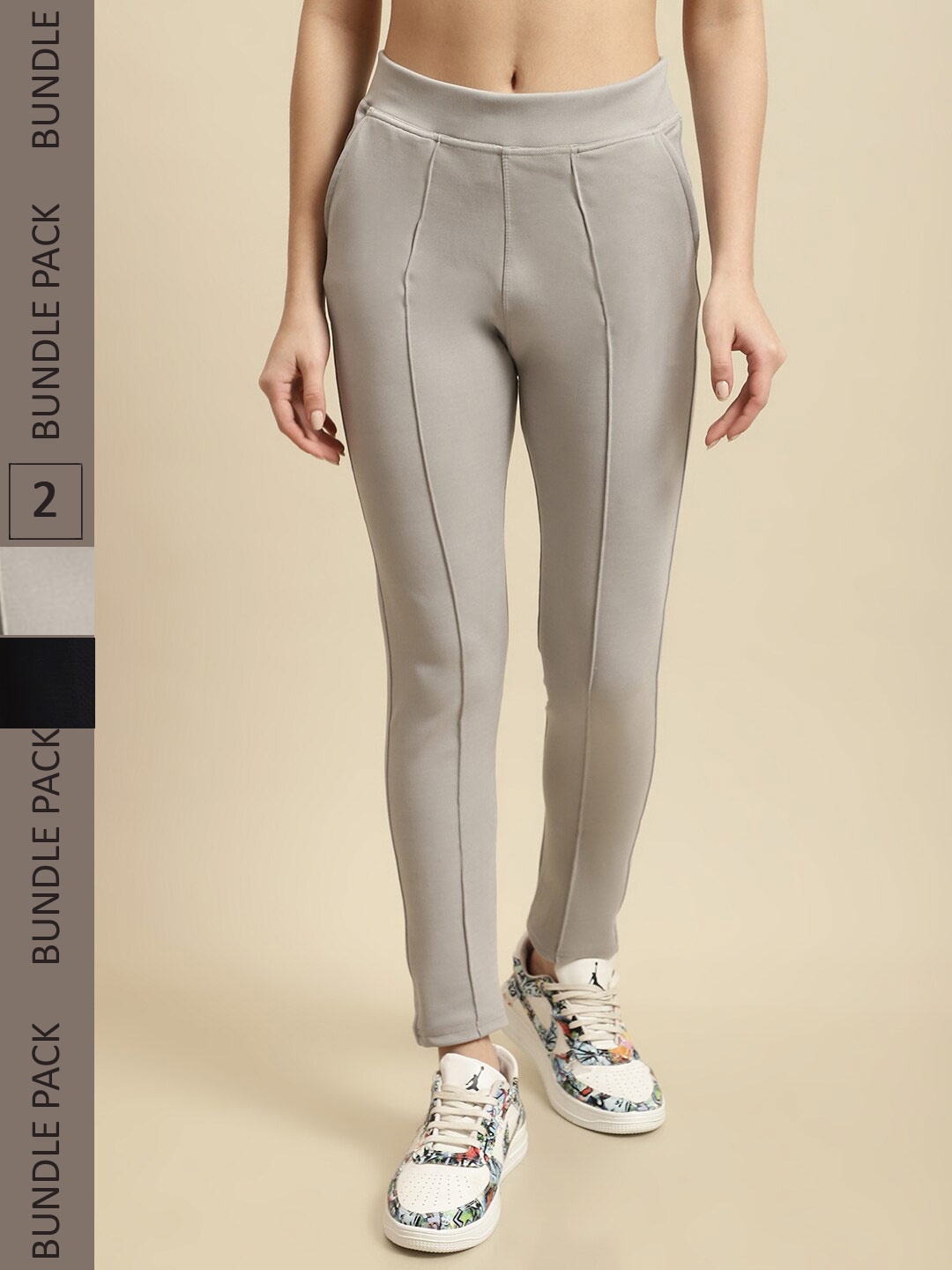 

TAG 7 Pack Of 2 Skinny Fit Jeggings, Grey
