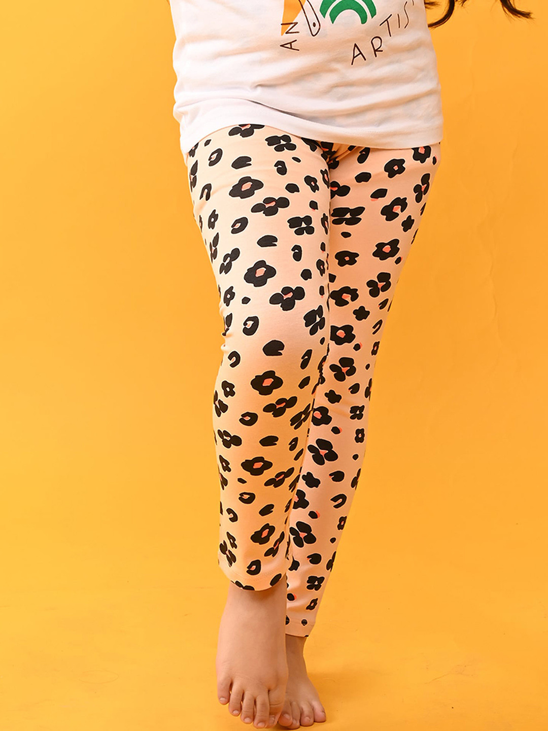 

Anthrilo Girls Pack Of 2 Printed Cotton Lounge Pants, Purple