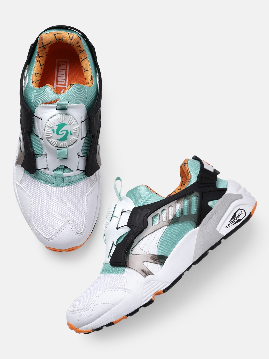 

Puma Unisex Colourblocked Disc Blaze OG Regular Slip-On Sneakers, White