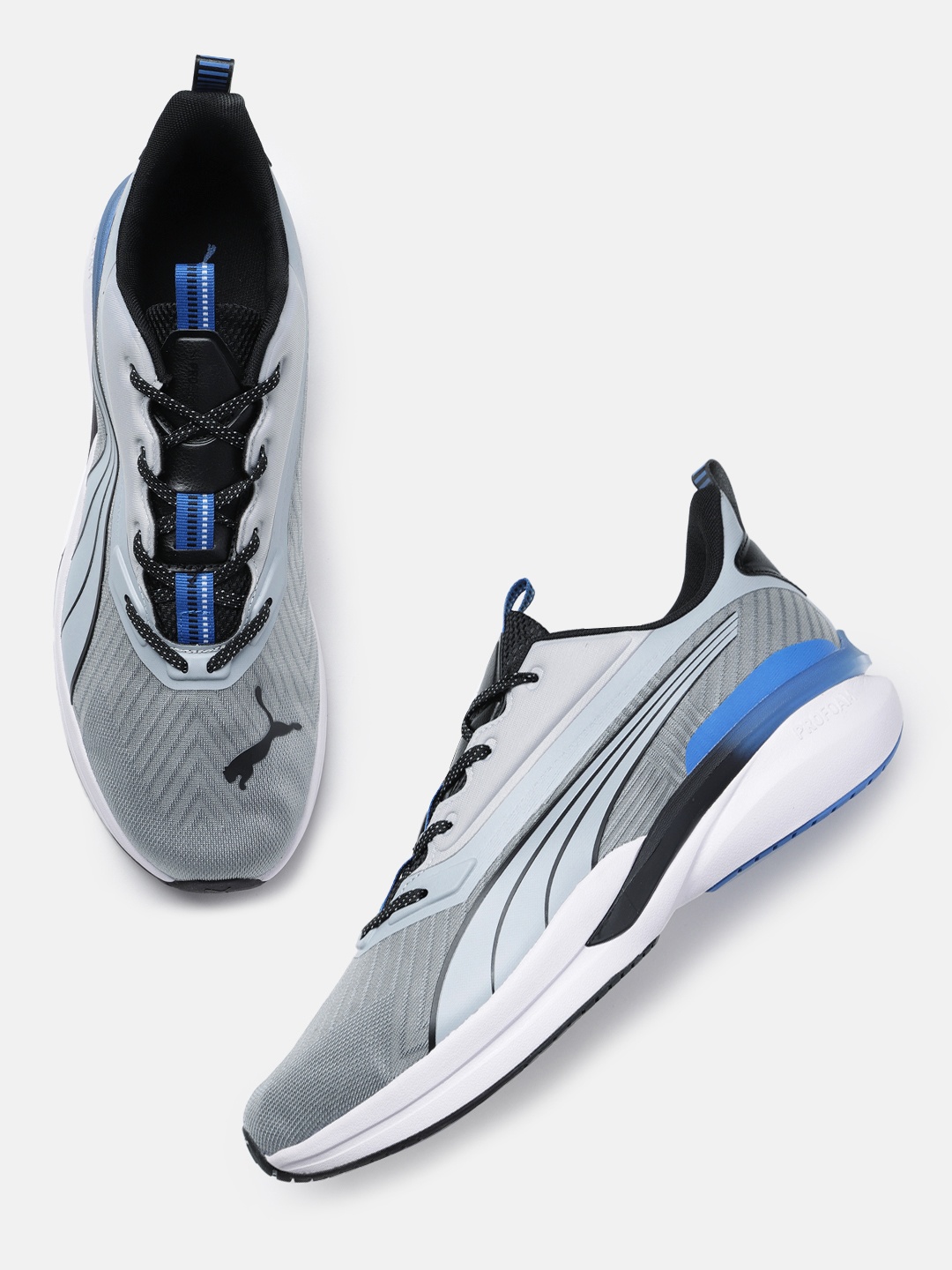 

Puma Unisex Textured Hyperdrive Profoam Speed Road Running Shoes, Grey