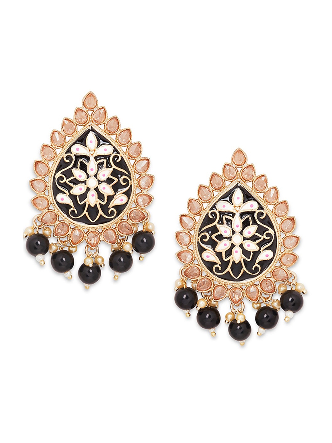 

APARA Gold-Plated Contemporary Studs Earrings, Brown