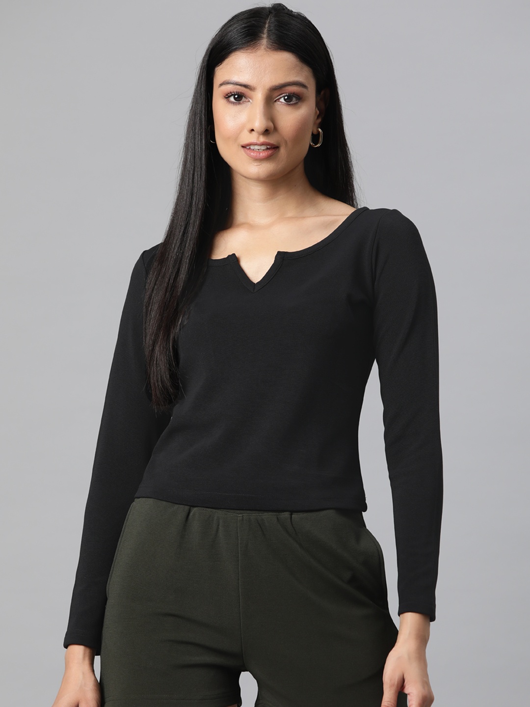 

Popnetic Black Crop Top